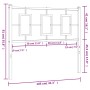 Cabecero de metal blanco 100 cm de , Cabeceros y pies de cama - Ref: Foro24-374319, Precio: 32,44 €, Descuento: %