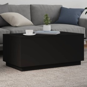 Mesa de centro con luces LED negro 90x50x40 cm de , Mesas de centro - Ref: Foro24-839876, Precio: 67,91 €, Descuento: %