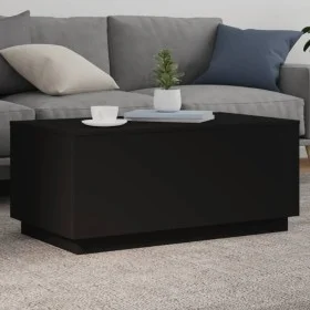 Mesa de centro con luces LED negro 90x50x40 cm de , Mesas de centro - Ref: Foro24-839876, Precio: 68,92 €, Descuento: %