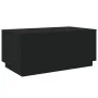 Coffee table with LED lights black 90x50x40 cm by , Coffee table - Ref: Foro24-839876, Price: 68,92 €, Discount: %
