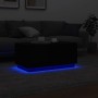 Mesa de centro con luces LED negro 90x50x40 cm de , Mesas de centro - Ref: Foro24-839876, Precio: 67,91 €, Descuento: %