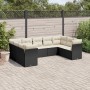 Set de sofás de jardín 8 piezas y cojines ratán sintético negro de , Conjuntos de jardín - Ref: Foro24-3249965, Precio: 548,3...