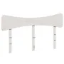 Solid white pine wood bed headboard 150 cm by , Headboards and footboards - Ref: Foro24-844774, Price: 41,89 €, Discount: %