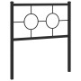 Cabecero de metal negro 75 cm de , Cabeceros y pies de cama - Ref: Foro24-376252, Precio: 31,17 €, Descuento: %