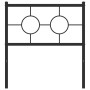 Cabecero de metal negro 75 cm de , Cabeceros y pies de cama - Ref: Foro24-376252, Precio: 31,17 €, Descuento: %