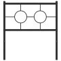 Kopfteil aus schwarzem Metall, 75 cm von , Kopf- und Fußteile - Ref: Foro24-376252, Preis: 30,77 €, Rabatt: %