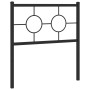 Cabecero de metal negro 75 cm de , Cabeceros y pies de cama - Ref: Foro24-376252, Precio: 31,17 €, Descuento: %