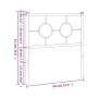 Kopfteil aus schwarzem Metall, 75 cm von , Kopf- und Fußteile - Ref: Foro24-376252, Preis: 30,77 €, Rabatt: %