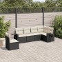 Set de sofás de jardín 6 piezas y cojines ratán sintético negro de , Conjuntos de jardín - Ref: Foro24-3252563, Precio: 383,7...