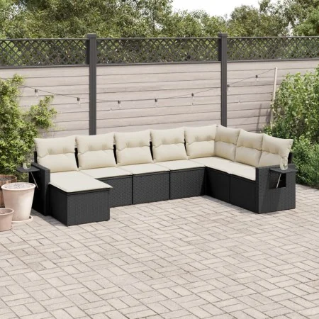 8-piece garden sofa set and black synthetic rattan cushions by , Garden sets - Ref: Foro24-3252893, Price: 473,68 €, Discount: %