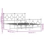 Estructura de cama cabecero y estribo metal negro 140x190 cm de , Camas y somieres - Ref: Foro24-376244, Precio: 123,24 €, De...