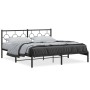 Estructura de cama con cabecero metal negro 183x213 cm de , Camas y somieres - Ref: Foro24-376231, Precio: 110,88 €, Descuent...