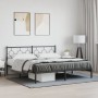 Estructura de cama con cabecero metal negro 183x213 cm de , Camas y somieres - Ref: Foro24-376231, Precio: 110,88 €, Descuent...