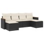 Set de sofás de jardín 6 piezas y cojines ratán sintético negro de , Conjuntos de jardín - Ref: Foro24-3258619, Precio: 341,3...