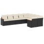 Set de sofás de jardín 8 piezas y cojines ratán sintético negro de , Conjuntos de jardín - Ref: Foro24-3258703, Precio: 542,9...