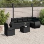 Set de comedor de jardín 7 pzas y cojines ratán sintético negro de , Conjuntos de jardín - Ref: Foro24-3253772, Precio: 465,3...