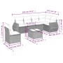 Set de comedor de jardín 7 pzas y cojines ratán sintético negro de , Conjuntos de jardín - Ref: Foro24-3253772, Precio: 465,3...