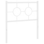 Cabecero de metal blanco 75 cm de , Cabeceros y pies de cama - Ref: Foro24-376301, Precio: 28,74 €, Descuento: %