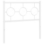 Cabecero de metal blanco 90 cm de , Cabeceros y pies de cama - Ref: Foro24-376303, Precio: 30,47 €, Descuento: %