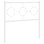 Cabecero de metal blanco 90 cm de , Cabeceros y pies de cama - Ref: Foro24-376303, Precio: 30,47 €, Descuento: %