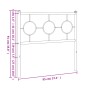 Cabecero de metal blanco 90 cm de , Cabeceros y pies de cama - Ref: Foro24-376303, Precio: 30,47 €, Descuento: %