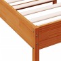 Estructura de cama madera maciza de pino marrón cera 75x190 cm de , Camas y somieres - Ref: Foro24-844760, Precio: 85,53 €, D...