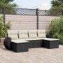 Set de sofás de jardín 6 piezas y cojines ratán sintético negro de , Conjuntos de jardín - Ref: Foro24-3254053, Precio: 360,8...
