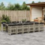 Set comedor jardín y cojines 13 pzas ratán sintético gris claro de , Conjuntos de jardín - Ref: Foro24-3210947, Precio: 832,2...