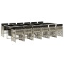 Set comedor jardín y cojines 13 pzas ratán sintético gris claro de , Conjuntos de jardín - Ref: Foro24-3210947, Precio: 832,2...