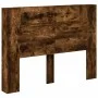 Cabecero de cama con luz LED roble ahumado 140x16,5x103,5 cm de , Cabeceros y pies de cama - Ref: Foro24-839249, Precio: 90,5...