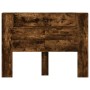 Cabecero de cama con luz LED roble ahumado 140x16,5x103,5 cm de , Cabeceros y pies de cama - Ref: Foro24-839249, Precio: 91,9...