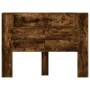 Cabecero de cama con luz LED roble ahumado 140x16,5x103,5 cm de , Cabeceros y pies de cama - Ref: Foro24-839249, Precio: 90,5...