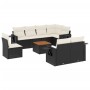 Set de sofás de jardín 8 piezas y cojines ratán sintético negro de , Conjuntos de jardín - Ref: Foro24-3256987, Precio: 575,2...