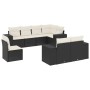 Set de sofás de jardín 8 piezas y cojines ratán sintético negro de , Conjuntos de jardín - Ref: Foro24-3255173, Precio: 550,6...