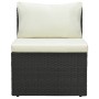 Set muebles de jardín y cojines 4 piezas ratán sintético marrón de vidaXL, Sofás de exterior - Ref: Foro24-47810, Precio: 416...