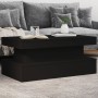 Mesa de centro con luces LED negro 90x50x40 cm de , Mesas de centro - Ref: Foro24-839848, Precio: 73,82 €, Descuento: %