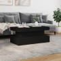 Mesa de centro con luces LED negro 90x50x40 cm de , Mesas de centro - Ref: Foro24-839848, Precio: 73,82 €, Descuento: %