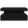 Mesa de centro con luces LED negro 90x50x40 cm de , Mesas de centro - Ref: Foro24-839848, Precio: 73,82 €, Descuento: %