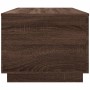 Mesa de centro con luces LED marrón roble 90x50x40 cm de , Mesas de centro - Ref: Foro24-839881, Precio: 65,07 €, Descuento: %
