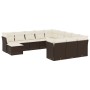 Set de sofás de jardín y cojines 12 pzas ratán sintético marrón de , Conjuntos de jardín - Ref: Foro24-3218633, Precio: 761,2...