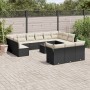Set sofás de jardín 14 pzas con cojines ratán sintético negro de , Conjuntos de jardín - Ref: Foro24-3250295, Precio: 845,39 ...