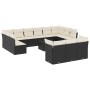 Set sofás de jardín 14 pzas con cojines ratán sintético negro de , Conjuntos de jardín - Ref: Foro24-3250295, Precio: 845,39 ...