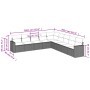 Set de sofás de jardín 9 pzas y cojines ratán sintético marrón de , Conjuntos de jardín - Ref: Foro24-3219083, Precio: 555,86...