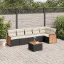 Set de comedor de jardín 7 pzas y cojines ratán sintético negro de , Conjuntos de jardín - Ref: Foro24-3260075, Precio: 423,0...