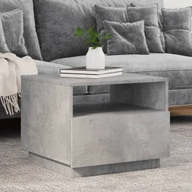 Couchtisch mit LED-Leuchten betongrau 50x49x40 cm von , Couchtisch - Ref: Foro24-839829, Preis: 58,82 €, Rabatt: %