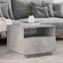 Mesa de centro con luces LED gris hormigón 50x49x40 cm de , Mesas de centro - Ref: Foro24-839829, Precio: 54,72 €, Descuento: %