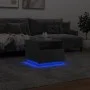 Mesa de centro con luces LED gris hormigón 50x49x40 cm de , Mesas de centro - Ref: Foro24-839829, Precio: 58,82 €, Descuento: %