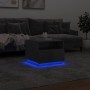 Mesa de centro con luces LED gris hormigón 50x49x40 cm de , Mesas de centro - Ref: Foro24-839829, Precio: 54,72 €, Descuento: %