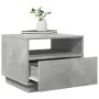 Mesa de centro con luces LED gris hormigón 50x49x40 cm de , Mesas de centro - Ref: Foro24-839829, Precio: 58,82 €, Descuento: %
