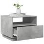 Mesa de centro con luces LED gris hormigón 50x49x40 cm de , Mesas de centro - Ref: Foro24-839829, Precio: 54,72 €, Descuento: %